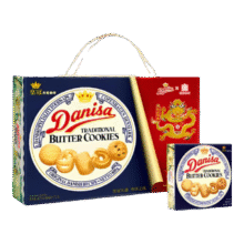 皇冠（danisa）丹麦曲奇饼干礼盒800g+72g休闲送礼品黄油进口42.9元