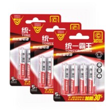 统一霸王 电池1.5V D 7号12粒1.21元包邮（需领劵+送礼8.5折）