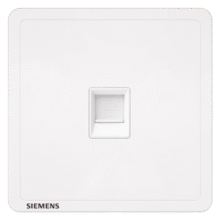 西门子(SIEMENS)开关插座 超五类电脑网络插座面板致典 雅白色29.9元 (月销1w+)