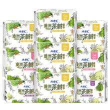 【自营】ABC【品牌直供安心品质】日夜用卫生巾组合姨妈巾套装澳洲茶树精华瞬爽棉柔9包62片81.87元（合40.94元/件）