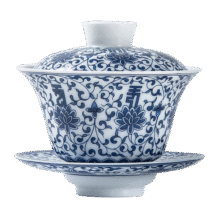 金镶玉盖碗茶具套装三才功夫茶青花羊脂玉白瓷薄胎茶碗 青花初夏 120ml71.1元 (券后省0.9)