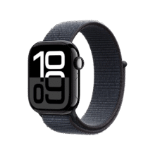 Apple Watch Series 10 智能手表42毫米亮黑色铝金属表壳浓墨色回环式运动表带【GPS款】MX1Q3CH/B1986.67元