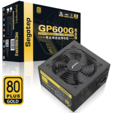 鑫谷（segotep）GP500W黑金版电源（全日系电容/80plus金牌/双CPU供电/12CM温控风扇/台式电脑主机游戏电源）