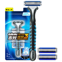PLUS会员：吉列 剃须刀手动 威锋3强化 1刀架3刀头19.9元（需换购）