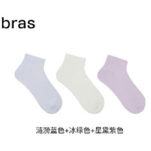 百亿补贴：ubras 罗纹短袜短筒袜棉袜子女运动袜 3双29元