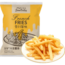 雪川食品（Snow Valley）薯味3/8原味冷冻粗薯条半成品 1斤/袋空气炸锅食材预制菜13.9元 (券后省0.7,月销1w+)