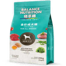 佰萃麦富迪 狗粮 40小中大型通用犬粮天然粮 牛肉螺旋藻成犬20kg【呵护皮毛】259元