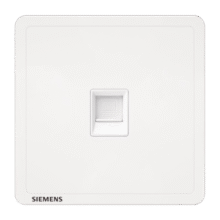 西门子(SIEMENS)开关插座 六类电脑网络插座面板 致典雅白色55.7元 (月销1w+)