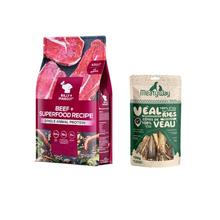 比利玛格 牛肉配方狗粮9kg+爵宴小牛肋骨100g*1券后399元