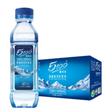 5100西藏冰川矿泉水330ml*24瓶 整箱装 天然纯净弱碱性饮用矿泉水109元 (月销6000+)