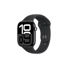 Apple/苹果 Watch Series 10 智能手表GPS+蜂窝款46毫米亮黑色铝金属表壳黑色运动型表带S/M MWYJ3CH/B2702.16元（需领券）
