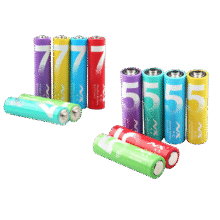 彩虹蓝碳性电池5号/7号-六个装1.8元