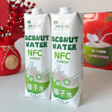 椰小帽 椰子水nfc鲜榨100%1L*4瓶装零添L新鲜11.47元