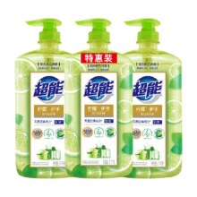 88VIP:超能去腥祛味洗洁精1kg*3瓶券后20.21元（25.21元）