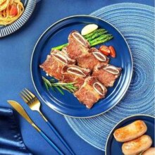 小牛凯西 黑椒牛仔骨新鲜牛排骨 200g*3袋史低49元包邮（16.3元/袋）