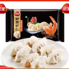三全 私厨 鲜美虾仁水饺 480g（选4赠1）13.6元/件 包邮（拍4件，到手5包）