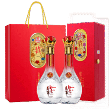 股份万事如意精品52度500ml*2瓶纯粮浓香型白酒礼盒送礼321元