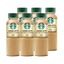 星巴克（Starbucks）星选 芝士奶香拿铁270ml*6瓶 即饮咖啡饮料(新老包装随机发)39.5元 (月销1w+)