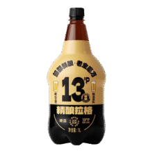 鲸都鲜酿啤酒X老金磨方联名13P黑金精酿啤酒拉格 1L 1桶 单瓶装3.95元
