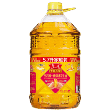 鲁花香飘万家5S压榨一级浓香花生油5.7L134.9元（需领券）