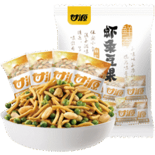 88vip ：甘源虾味虾条豆果500g14.41元（凑单后5.63元）