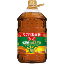 鲁花【直销】低芥酸浓香菜籽油5.7L  非转基因   粮油 食用油83.9元（需领券）