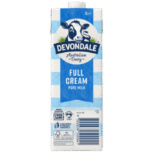 德运（Devondale）澳州全脂纯牛奶1L*10盒0蔗糖草饲高钙高蛋白儿童中老年87.81元（需领券）