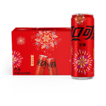 plus会员，限首购：可口可乐（Coca-Cola）可口可乐无糖碳酸饮料 电商限定 330ml*20烟花罐新老包装随机发货171.74元（需领券，合24.53元/件）