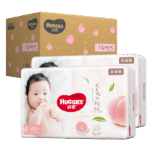 PLUS会员、需首购：HUGGIES 好奇 铂金装小桃裤尿不湿纸尿裤 M92片*3件236.41元（需领券，合78.80元/件）