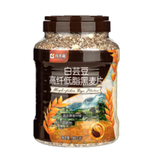 再降价/临期：金日禾野 白芸豆高纤低脂黑燕麦片 无糖900g*1罐（再赠银耳羹15g+奇亚籽麦片210g） 25/5/246.9元包邮（需领劵）