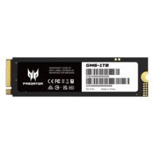 宏碁掠夺者（PREDATOR）1TB SSD固态硬盘 M.2接口(NVMe协议) GM6系列｜NVMe PCIe 4.0读速7200MB/s AI电脑存储配件319元