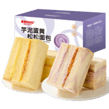 麦麦的日记 三层夹心肉松吐司面包 1000g量贩箱装11.01元