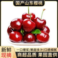 果尽欢正宗山东烟台大樱桃新鲜现摘当季新鲜水果整箱 4斤(净重)  带箱5斤[单果8-10g]36.9元（需领券）