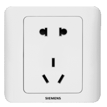 西门子（SIEMENS） 开关插座 墙壁插座大间距电源86型插座远景雅白 五孔插座10.6元 (券后省500)
