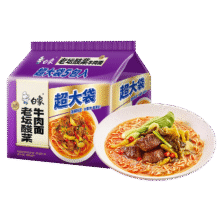 白象 方便面 老坛酸菜牛肉面 165g*5包 五连包9.9元
