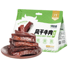 1号牧场 风干牛肉散称约400g × 2件96元（需领券，合48元/件）(微信小程序购买)