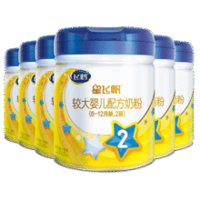 飞鹤星飞帆2段（6-12月龄）较大婴儿配方奶粉 700g 6罐1200元 (券后省0.9)