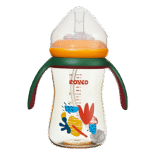 日康（rikang）吸管奶瓶 9个月+带重力球宽口奶瓶 PPSU带手柄240ml 黄色N1063-257元 (券后省0.9,月销1000+)