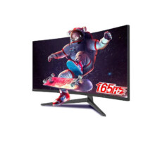 20点、plus会员：天玑34英寸21:9带鱼屏HDR三边无边框游戏准4K电脑显示器165hz曲面1ms带鱼屏W34G7QK726.33元包邮