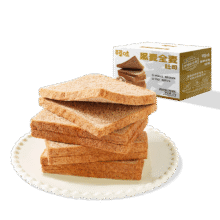 百草味 黑麦全麦面包1000g/箱12.9元(特价品)