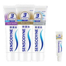 舒适达防蛀含氟 多效牙龈护理 家庭超值套装330g+30g55.9元（需领券）