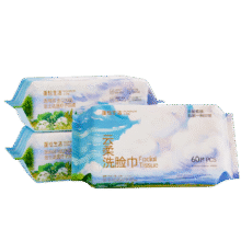 蓬松生活 洗脸巾柔巾干湿两用洗面巾母婴清洁 干湿两用一次性洁面巾 【双色款】婴儿绵柔巾80抽*3包29.9元