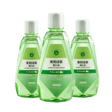 京东京造 茉莉绿茶漱口水500ml*3瓶套装温和0酒精清新口气不辣口36.86元（合18.43元/件）