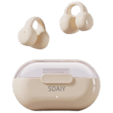 索爱（soaiy）GK9气骨传导耳夹式蓝牙耳机真无线 开放式不入耳跑步音乐通话降噪 苹果华为小米手机通用油彩白58.36元