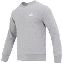 阿迪达斯（adidas）卫衣男 2025春季新款运动休闲服跑步训练透气加绒宽松圆领套头衫170元  晒图返5后