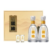 618预售：今世缘 国缘·淡雅 42度 浓香型白酒 500ml*2瓶 礼盒装230元 包邮（定金10元，可抵40元）