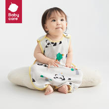 babycare 夏款婴儿睡袋夏季无袖一体宝宝防惊跳儿童防踢被纱布被子39元