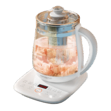 PLUS会员: 九阳 养生壶玻璃花茶壶可拆卸茶篮 1.5L 不锈钢滤网蛋架67.78元（需领券）