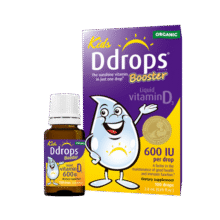 Ddrops滴卓思维生素D3滴剂vd3婴幼儿童ad滴剂新生儿维生素AD 【1-18岁】儿童D3滴剂600IU135元