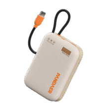 魅族（MEIZU）PANDAER 30W/35W 自带线充电宝 焦糖布丁 10000mAh多协议快充 可登飞机 适用于苹果华为小米等手机65.35元